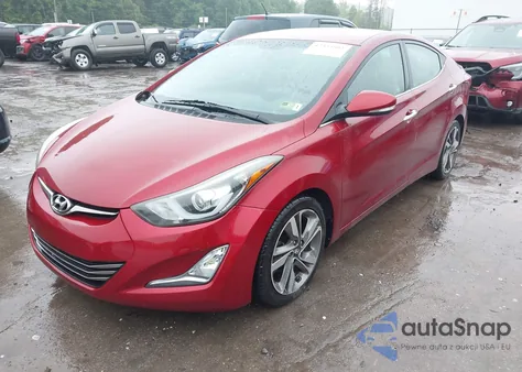 2015 Hyundai Elantra Limited z USA, uszkodzony, nr VIN 5NPDH4AE7FH641668